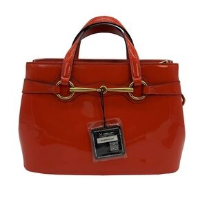 Gucci Patent Leather Horsebit Handbag